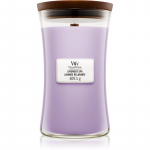 Woodwick Lavender Spa l&otilde;hnak&uuml;&uuml;nal puidust taht 609.5 g
