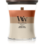 Woodwick Trilogy Hearth Spice l&otilde;hnak&uuml;&uuml;nal puidust taht 275 g