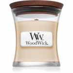 Woodwick Vanilla Bean l&otilde;hnak&uuml;&uuml;nal puidust taht 85 g