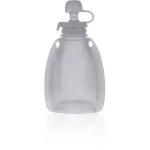 Zopa Silicone Refillable Baby Food Pouch toidukott 0 m+ Transparent Grey 120 ml