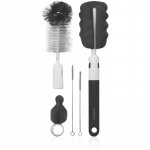 BabyOno Brush Set Pintsel pudelite ja luttide puhastamiseks Grey 1 tk