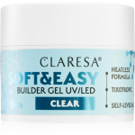 Claresa Soft&Easy Builder Gel Geeli aluskiht k&uuml;&uuml;ntele varjund Clear 45 g