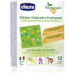 Chicco Natural Colored and Perfumed Stickers putukaid t&otilde;rjuvad plaastrid 3 y+ 12 tk