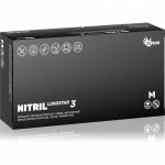 Espeon Nitril Longstar3 Black puudrita nitriilkindad suurus M 2x50 tk