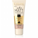 Eveline Cosmetics Satin Matt Matistav jumestuskreem teoekstraktiga varjund 104 Beige 30 ml