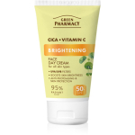 Green Pharmacy Cica + Vitamin C Valgustpeegeldav p&auml;evakreem SPF 50+ 50 ml