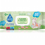 GoWipes Cleanse & Protect Chamomile extract &Otilde;rnad niisked salvr&auml;tikud beebile aloe veraga 50 tk