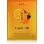 KORIKA SuperFruits Hallabong - Brightening Sheet Mask Kirgastav n&auml;o lehtmask Hallabong 25 g