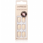 KISS imPRESS The No Glue Mani Short Kunstk&uuml;&uuml;ned Point Pink 30 tk