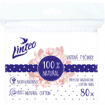 Linteo Natural Cotton Buds vatitikud kotikeses 80 tk