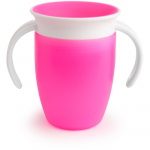 Munchkin Miracle 360&deg; treeningkupp k&auml;epidemetega Pink 6 m+ 207 ml