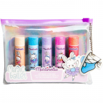 Martinelia Magic Ballet Lip Balm Set Huulel&auml;ikekomplekt koos &uuml;mbrisega lastele 5x3.6 g