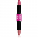 NYX Professional Makeup Wonder Stick Cream Blush Kahetooniline kontuurpulk varjund 01 Light Peach and Baby Pink 2x4 g