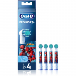 Oral-B PRO Kids 3+ Hambaharja varuharjapead lastele Spiderman 4 tk