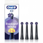 Oral-B iO Radiant White Hambaharja varuharjapead valgendavate harjastega Black 4 tk