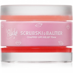 Rude Cosmetics Scrubski & Balmer Huulepalsam ja koorija varjund Grapefruit 7.5 g