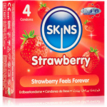 Skins Strawberry kondoomid 4 tk