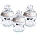 Tommee Tippee Natural Start Anti-Colic isesteriliseeruv lutipudel Slow Flow 0m+ 3x150 ml