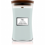 Woodwick Sagewood & Seagrass l&otilde;hnak&uuml;&uuml;nal puidust taht 609 g