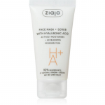 Ziaja Face Mask + Scrub with Hyaluronic Acid Kooriv mask 55 ml