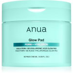 Anua PDRN 100 Hyaluronic Acid Glow Pad toniseerivad padjad naha niisutamiseks ja pinguldamiseks 60 tk
