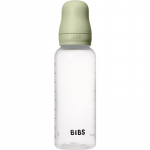 BIBS Anti-Colic Baby Bottle Latex koolikuid ennetav pudel kaut&scaron;ukist lutiga Sage 270 ml