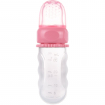 Canpol babies Dishes & Cutlery v&auml;rske toidu s&ouml;&ouml;tja 6m+ Silicone Pink 1 tk