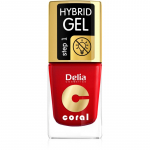 Delia Cosmetics Coral Nail Enamel Hybrid Gel Geelk&uuml;&uuml;nelakk varjund 01 11 ml