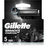 Gillette Mach3 Charcoal Asendusterad 5 tk