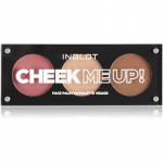 Inglot Face Palette Valgustpeegeldav kreem, p&auml;ikesepuuder ja p&otilde;sepuna varjund Cheek Me Up! 7.2 g