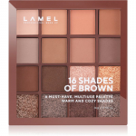 LAMEL 16 Shades Of Brown Lauv&auml;rvipalett 16 g