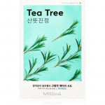 Missha Airy Fit Tea Tree V&auml;rskendav ja puhastav lehtmask tundlikule nahale 19 g