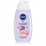 NIVEA Kids Sparkle Berry Mahe du&scaron;igeel ja &scaron;ampoon lastele kolm-&uuml;hes 500 ml
