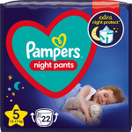 Pampers Night Pants Size 5 &uuml;hekordselt kasutatavad p&uuml;ksm&auml;hkmed &ouml;&ouml; 12-17 kg 22 tk