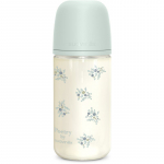 Suavinex Poetry SX Pro Physiological Glass M klaasist lutipudel 3 m+ Medium Flow - Blue 240 ml