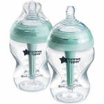 Tommee Tippee Advanced Anti-Colic isesteriliseeruv lutipudel koolikute vastane Slow Flow 0m+ 2x260 ml