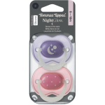 Tommee Tippee NightGlow Soother 6-18m lutt Girl 2 tk