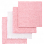 T-TOMI BIO Bamboo Baby Washcloths Pesupalsam Pink 25 x 25 cm 4 tk