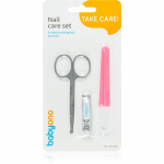 BabyOno Take Care Nail Care Manik&uuml;&uuml;rikomplekt lastele Red