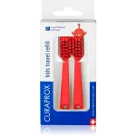 Curaprox Kids Travel refill Varuharjapead hambaharjale Red 2 tk
