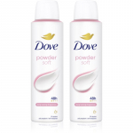 Dove Powder Soft Deodorant pihusti 2x150 ml