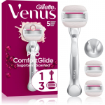 Gillette Venus PRO ComfortGlide Sugarberry Raseerija  Wle du&scaron;ihoidikuga + varuterad 5 tk