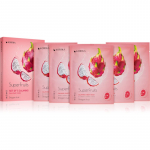 KORIKA SuperFruits Dragon Fruit - Set of 5 Calming Face Sheet Masks n&auml;omask soodushinnaga rahustavate efektidega Dragon fruit
