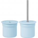 Minikoioi Sip+Snack Set s&ouml;&ouml;giriistade komplekt lastele Mineral Blue / Powder Grey 1 tk