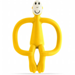 Matchstick Monkey Teething Toy and Gel Applicator n&auml;rimism&auml;nguasi kaks-&uuml;hes pintsliga Yellow 1 tk