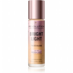 Revolution Bright Light Face Glow Tooniv ja s&auml;ra andev vedelik varjund Lustre Medium Light 23 ml