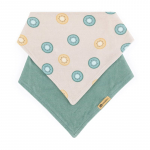 Petite&Mars Bandana Luke 3m+ pudip&otilde;ll Beige Kiwis&Misty Green 1 tk