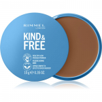 Rimmel Kind & Free Pressed Powder Matistav puuder varjund 50 Deep 10 g
