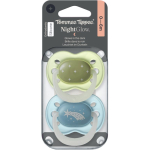 Tommee Tippee NightGlow Soother 0-6m lutt Boy 2 tk