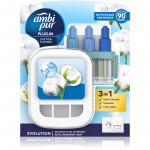 AmbiPur 3volution Cotton Flower elektriline &otilde;huv&auml;rskendaja koos t&auml;idisega 20 ml